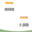 Lit plateforme avec garde-corps, structure de lit en bois massif, peut être converti en lit plateforme double-1667113110-1667113109