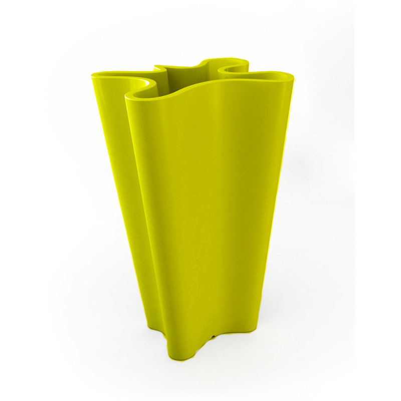 Bye-Bye Resin Pot Planter, 27.5" H x 17" W x 16.25" D, Anthracite