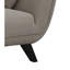 Chaise rembourrée Keley en gris et noir
