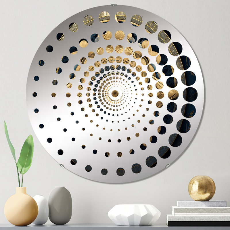 Blasdell - Miroir mural spiralé, 31,4 po x 31,4 po