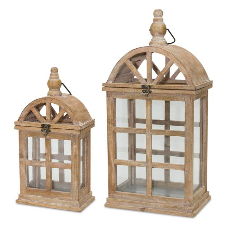 21.5'' H Wood Lantern