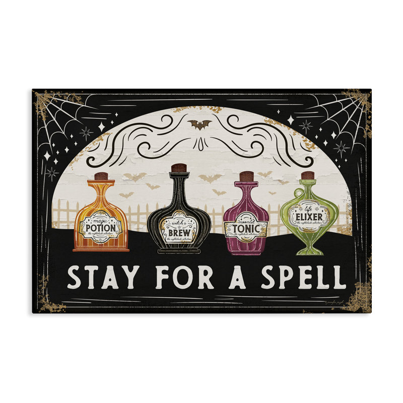 Art mural sur toile Stay For A Spell, design par Jennifer Pugh, H 16 po x l 24 po