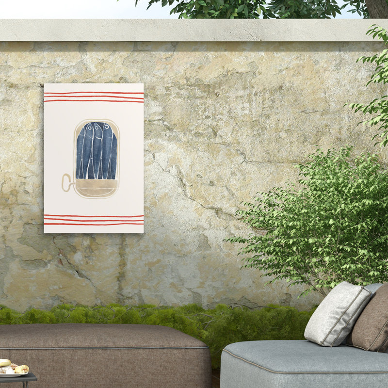 Yuyu Pont Sardines Outdoor  Canvas, H 12 po x l 19 po