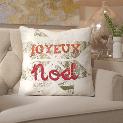 Coussin décoratif star noel