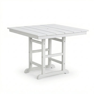 Patio Dining Table with Detachable 2-Panel Tabletop