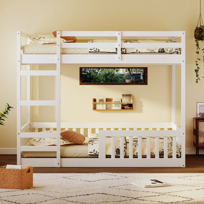 Full Over Full Bunk Bed With Full Guardrails