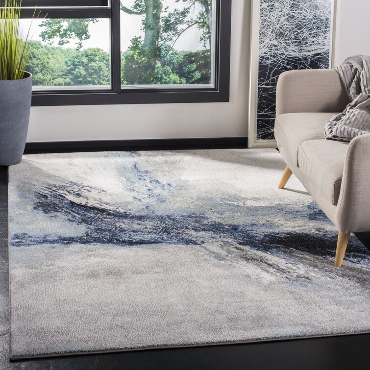 GREY Modern Abstract Small Extra Large Floor Carpets Rugs Mats