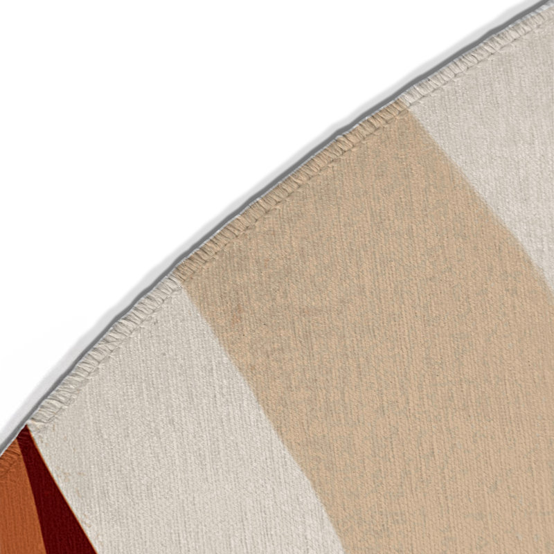 Soft Terrain Indoor And Outdoor Area Rug, Round 5'