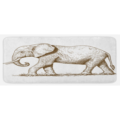 Tapis de cuisine éléphant