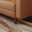 Bridgeview Leather Mid Century Modern Upholstered Square Arm Sofa or Loveseat-1773297187-1838964410