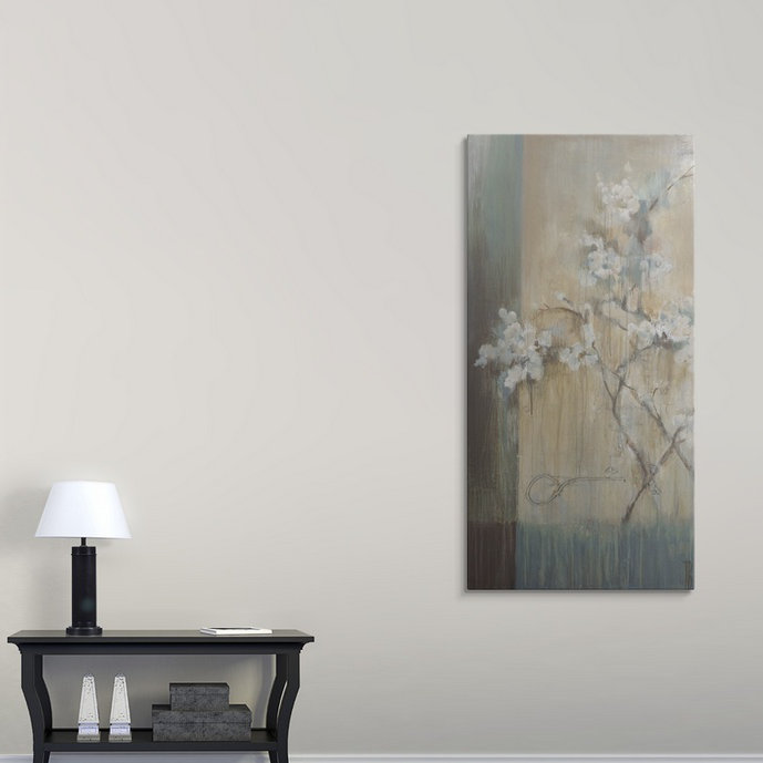 «Anjrue Crystal Branches» par Terri Burris, reproduction d'art, H 24 po x l 12 po x P 1,5 po, Toile