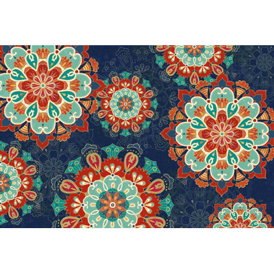 Folk Floral VIII foncé