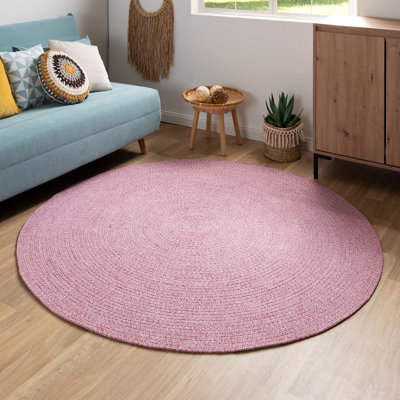 Round Dahlin Cotton Braided Area Rug