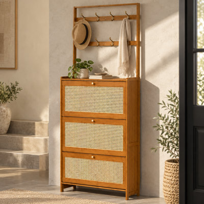 16 Pair Flip Down Shoe Storage