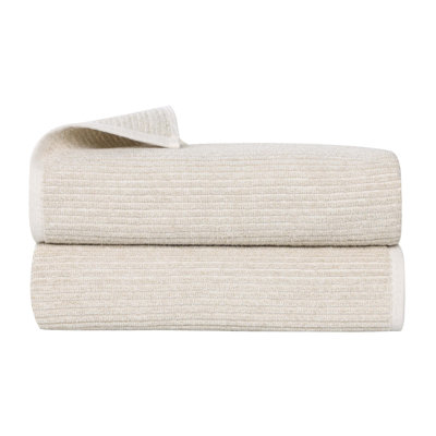 Ribbed Viscose Cotton Bath Sheets