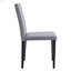 Deux chaises de salle à manger en lin et coton gris clair, simples et polyvalentes, confortables et accompagnées. Les chaises de salle à manger exquises et polyvalentes offrent une nouvelle expérience confortable.