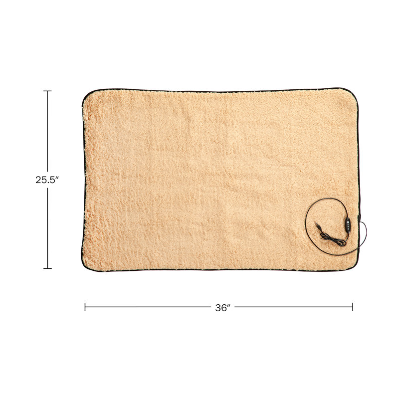 Ensemble de 2 couvertures chauffantes Stalwart, Naturel