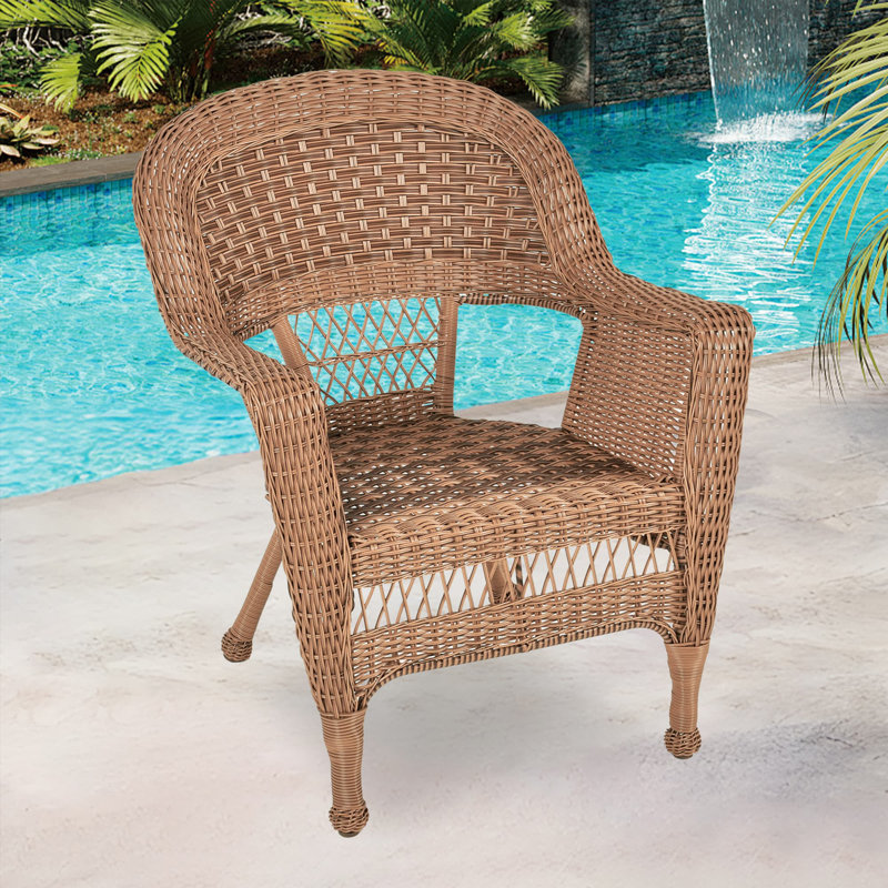 Espresso Wicker Chair, Espresso, Single