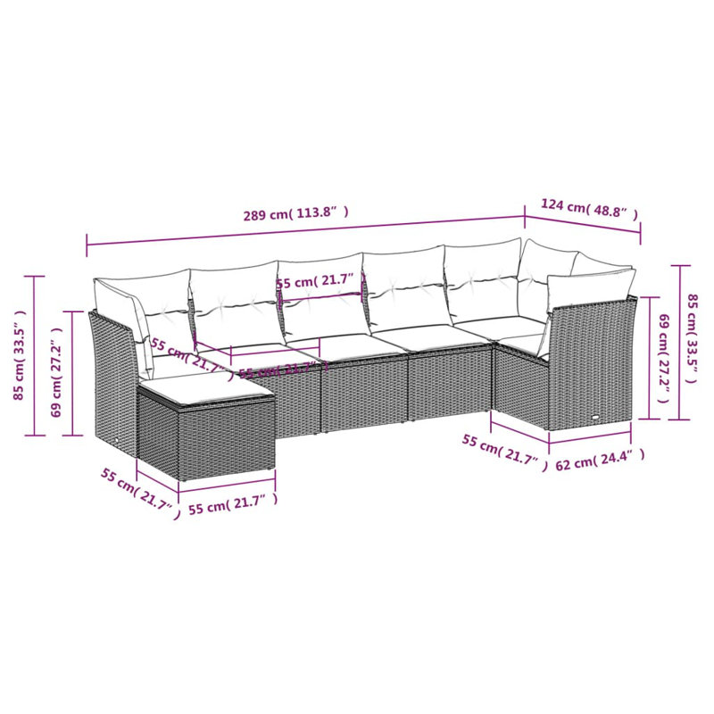 Vidaxl Garden Sofa Set