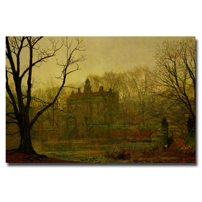 Art mural sur toile tendue - John Grimshaw «In Gloamo, 1878», art mural pour salon, chambre à coucher ou bureau - 30 x 47