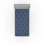 Bleu ciel / motif floral bleu ardoise foncé