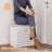 Small Shoe Storage Bench with Flip Drawer and Cushion for Entryway
