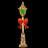 Pre-Lit Gold Wire Lamp Post-1760783721