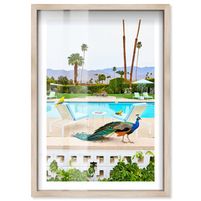 Impression de boîte à ombre Peacock's Poolside par Notoriart