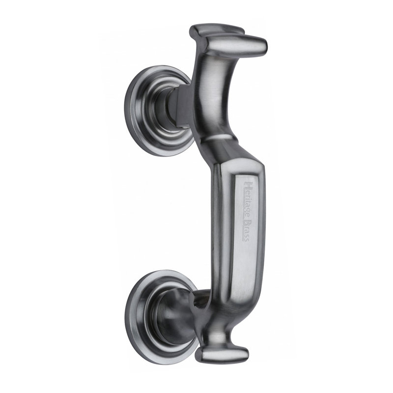 Heritage Brass Heritage Doctor Knocker, Satin Chrome