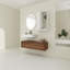 Meuble-lavabo mural 60 po avec lavabo en résine et armoire à 2 côtés, 3 tiroirs à fermeture en douceur, montage mural