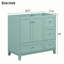 Meuble-lavabo de salle de bain sans lavabo