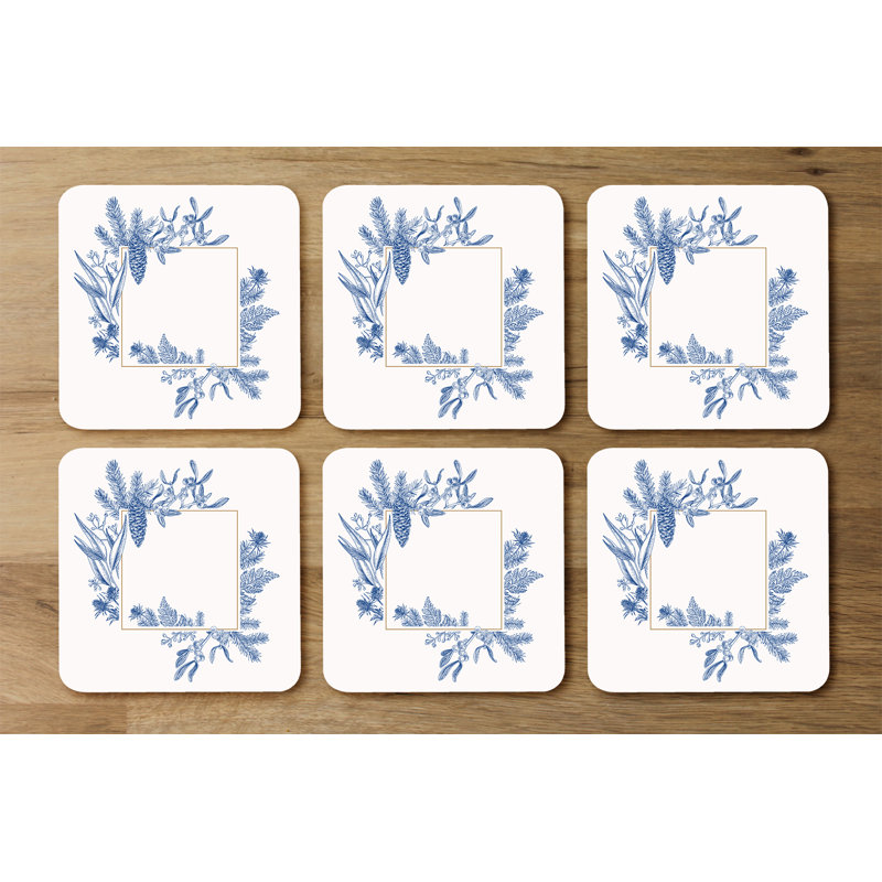 Square 6 Piece Coaster Set