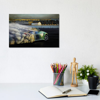 Drigting Car III by J.Bello Studio - Wrapped Canvas Print