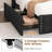 Full/Queen Upholstered Bed Frame with 4 Drawers & Charging Headboard, No Box Spring Needed-519558203-519558214