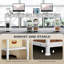 Steel Computer Desk with Built-In Electrical Outlet-109342912-109342917