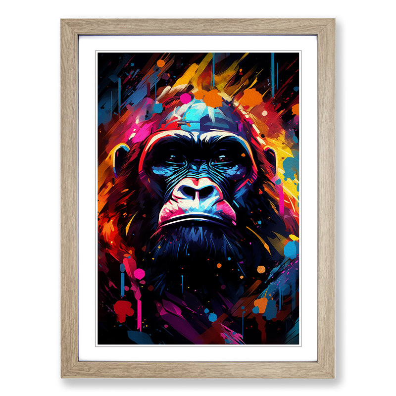 Gorilla Futurism - Framed Print