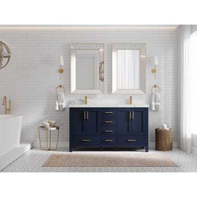 Malibu 60"" Double Bathroom Vanity Set -  Willow Collections, MLB_NB_CA_LZ_60D