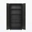 Armoire de rangement haute avec 2 portes et 4 cloisons pour séparer 5 espaces de rangement-1022688650