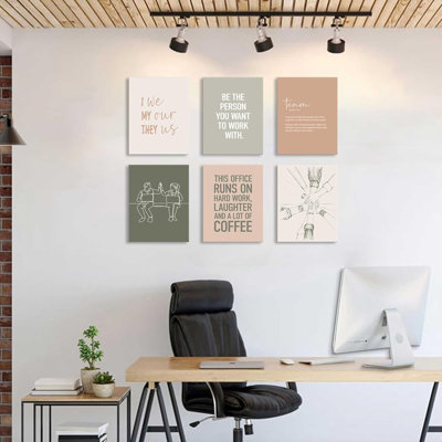 6 Piece Wrapped Canvas Wall Art