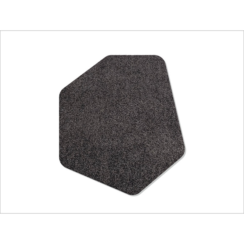 Blithe 87 x 82 cm Non-Slip Indoor Door Mat, Dark Grey