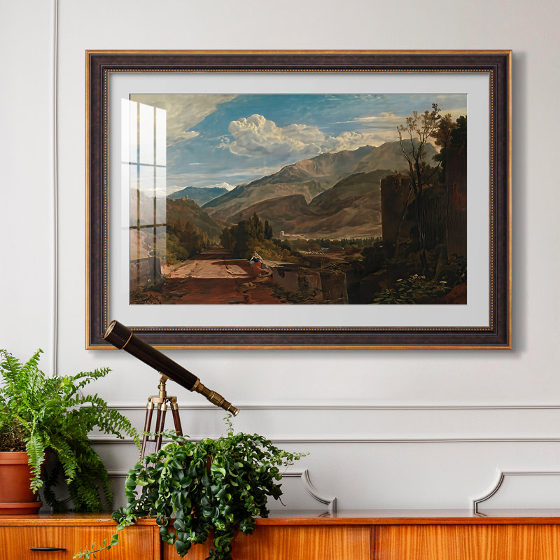 Bonneville, Savoie, 1803 - Estampe encadrée sur mesure par J.M.W. Turner, 24x34 INNER SIZE, Framed Print with Mat