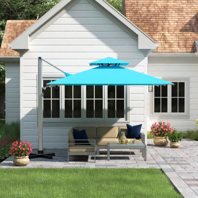 Guzik 10' x 10' Square Cantilever Umbrella -  Freeport ParkÂ®, 33630E5E1B3A46478F2BDF116A4864A6