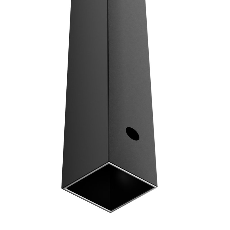 44'' Matte Black Aluminum Square Staircase Baluster Set