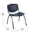 Oliverson Plastic Stacking Lobby Chairs with Perforated Backs-848270528