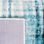 Tapis abstrait ivoire / bleu sarcelle-839578771