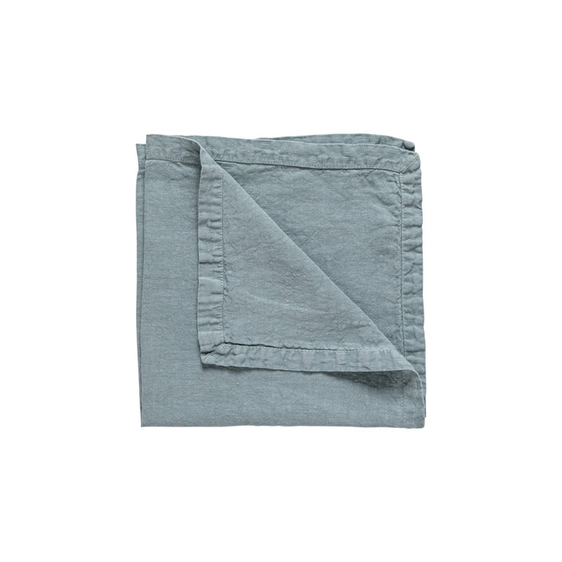 Maria Linen Square Napkins, Mint