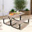 Kutlay 4 - Person Metal Patio Dining Set with Rectangular Table-1175792638