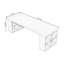 Bureau moderne et simple en bois massif-1125967510