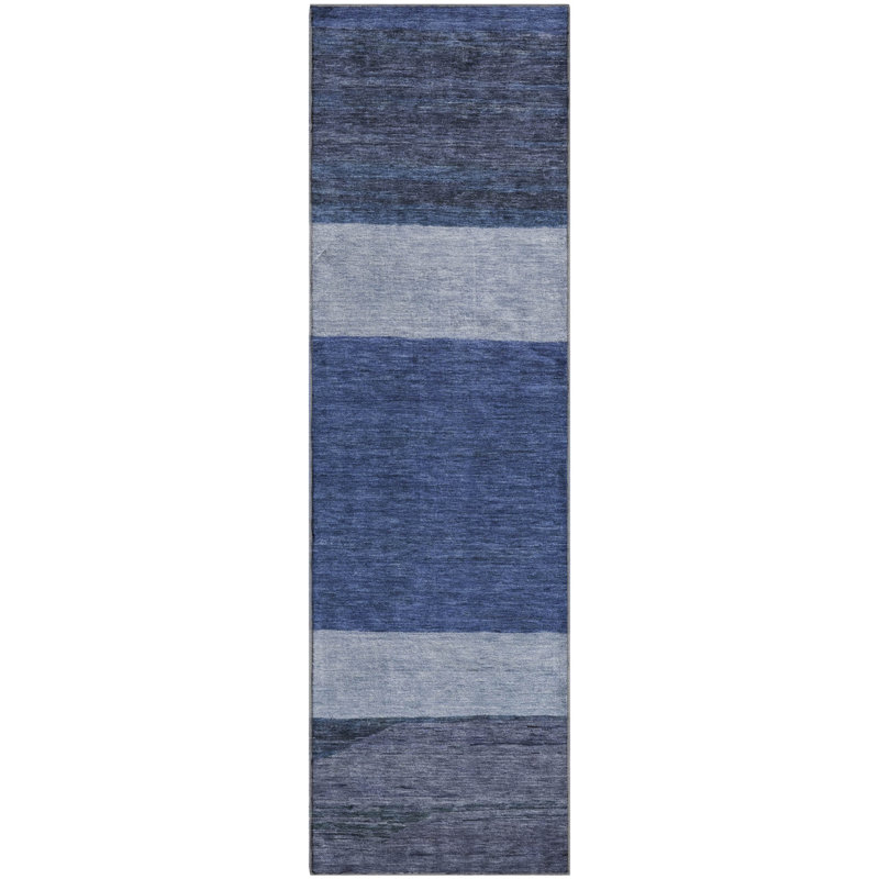 Premium Machine Washable Brennon AMF1624 Stripes Rug, Runner 2'3" x 7'6"