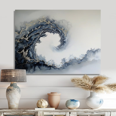 Cosmic Vortex I - Coastal Metal Wall Decor, Nautical Metal Print
